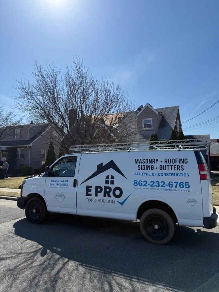 E Pro Truck parked before roof repair home project