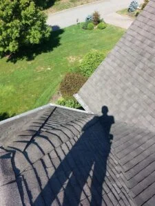 Gutter and roofing completed
