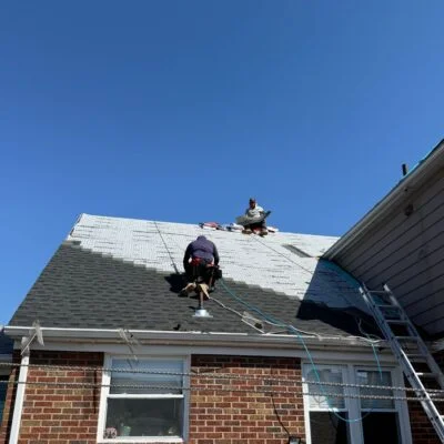 Replacing a roof with GAF materials in NJ and repairing aprts