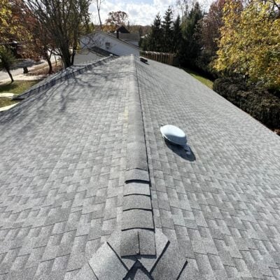 Finished roof repair project in NJ