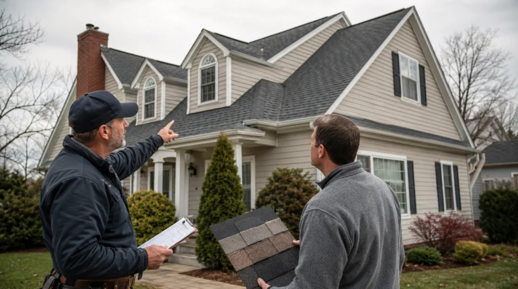 Roof Replacement Cost in NJ: What Actually Affects the Price in 2026 2 image 1 Roof replacement cost in NJ depends on far more than square footage. The size and pitch of your roof, the materials you choose, how many old layers have to come off, and the condition of the wood underneath all move the final number up or down. Two houses on the same street can get very different quotes โ and this guide explains exactly why, so you know what you're paying for before you sign anything.